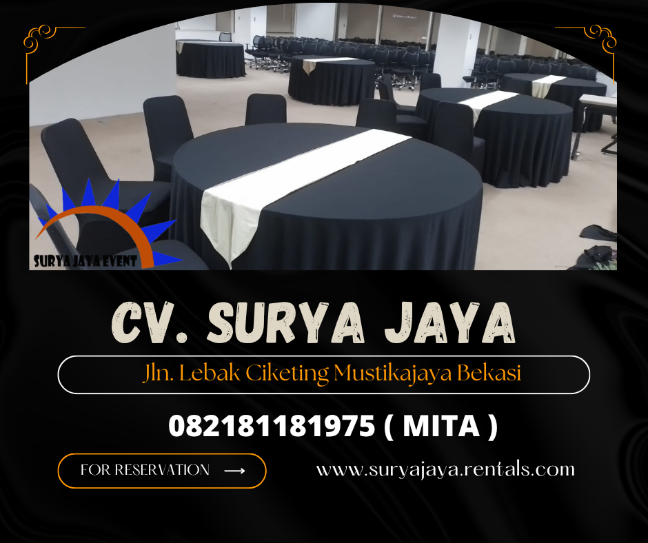 Rental round table,kursi futura,podium cokelat jakarta
