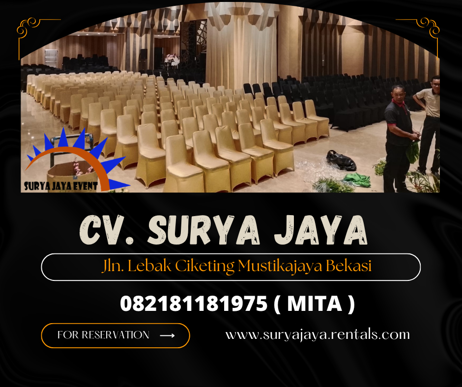 GUDANG SEWA KURSI FUTURA COVER GOLD AREA JAKARTA 