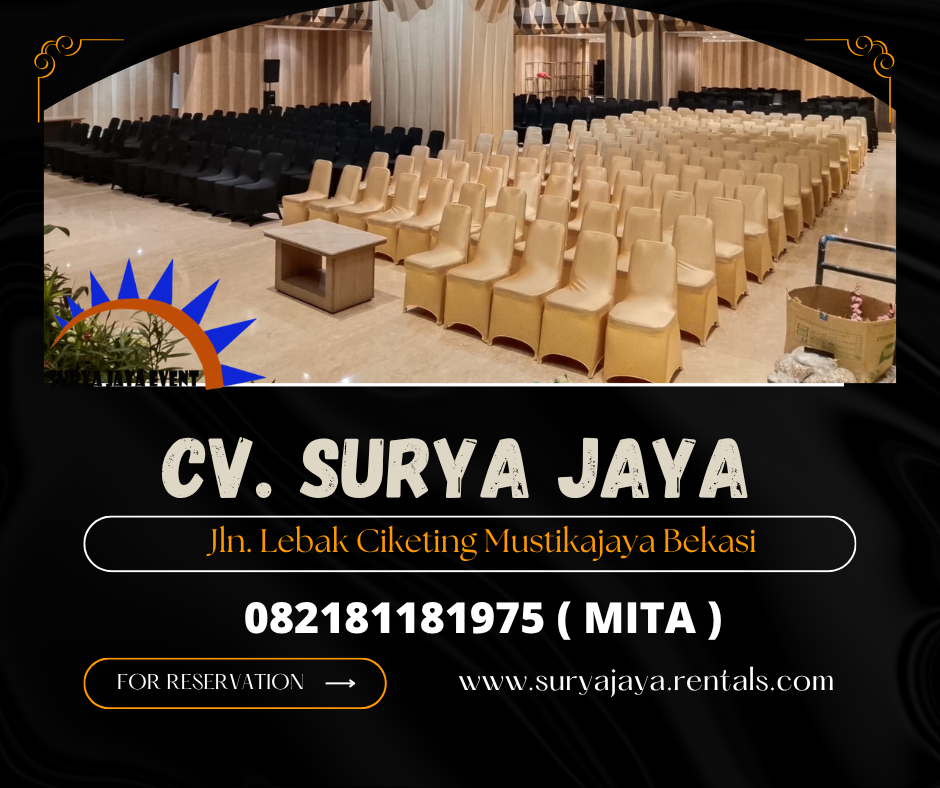 GUDANG SEWA KURSI FUTURA COVER GOLD AREA JAKARTA 