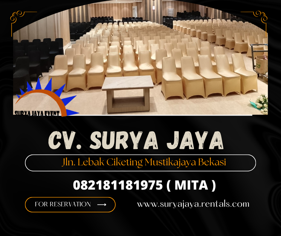 GUDANG SEWA KURSI FUTURA COVER GOLD AREA JAKARTA 
