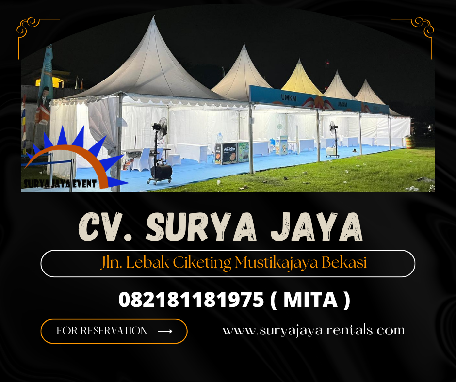 MENYEWAKAN TENDA SARNAFIL HARGA MURAH AREA JAKARTA 