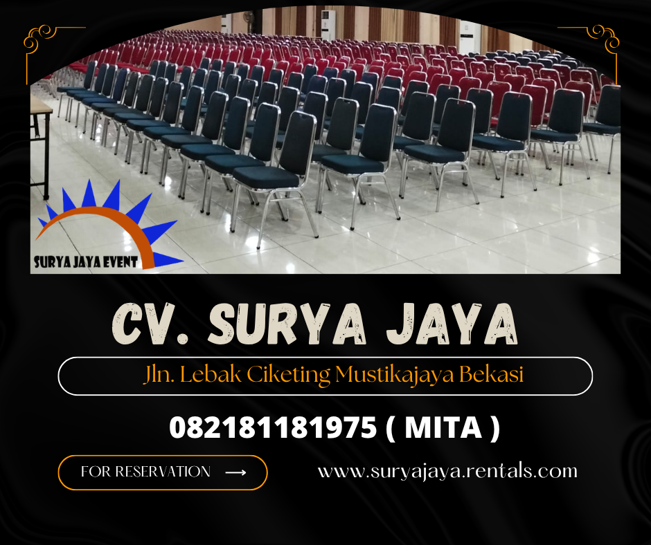 Sewa Kursi Polos Merah type Futura Stainless Bogor