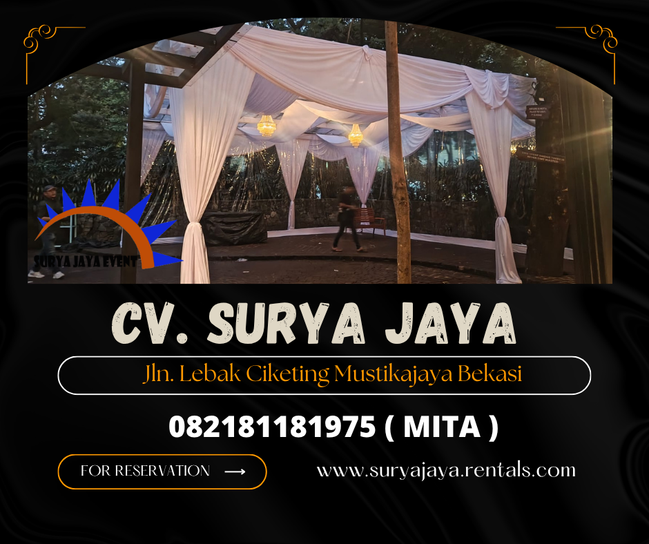 Rental Tenda Plafon Putih Area Grand Wisata Bekasi