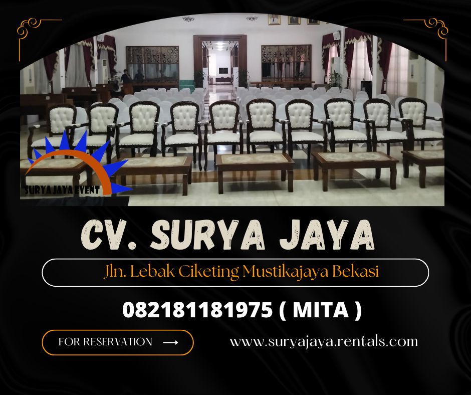 Rental Arm Chairs Event Bappenas Jakarta