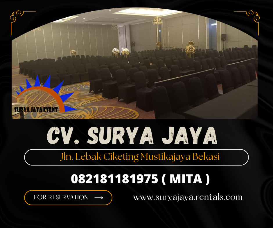 Sewa Kursi Event Cover Hitam Ketat Hotel Aston Tangerang