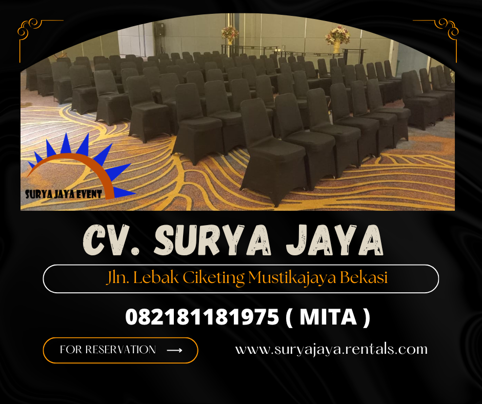 Sewa Kursi Event Cover Hitam Ketat Hotel Aston Tangerang