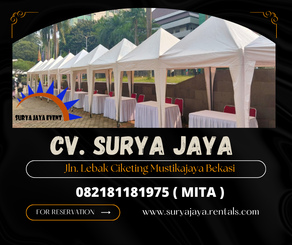 Rental Tenda Bazar 2x2m,3x3m Atap Putih Jakarta