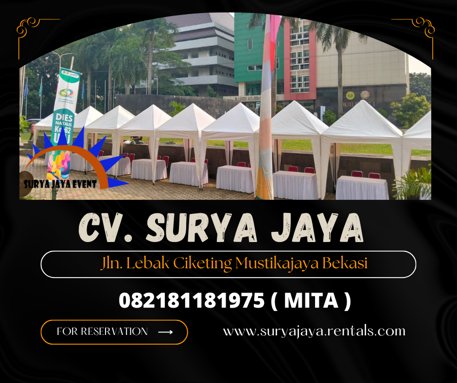 Rental Tenda Bazar 2x2m,3x3m Atap Putih Jakarta