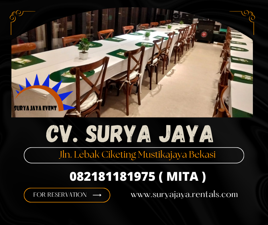 SEWA KURSI CROSSBACK KAYU COKELAT AREA BOGOR 