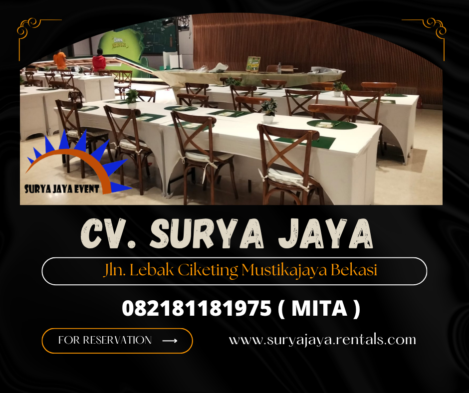 SEWA KURSI CROSSBACK KAYU COKELAT AREA BOGOR 