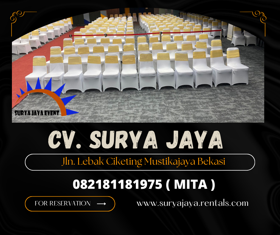 Sewa Kursi Stainless Cover Putih Cakung Jaktim