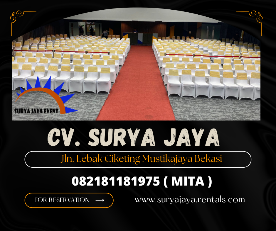 Sewa Kursi Stainless Cover Putih Cakung Jaktim