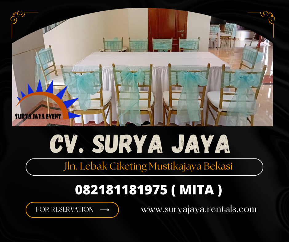 RENTAL MEJA KOTAK COVER MEWAH DI JAKARTA