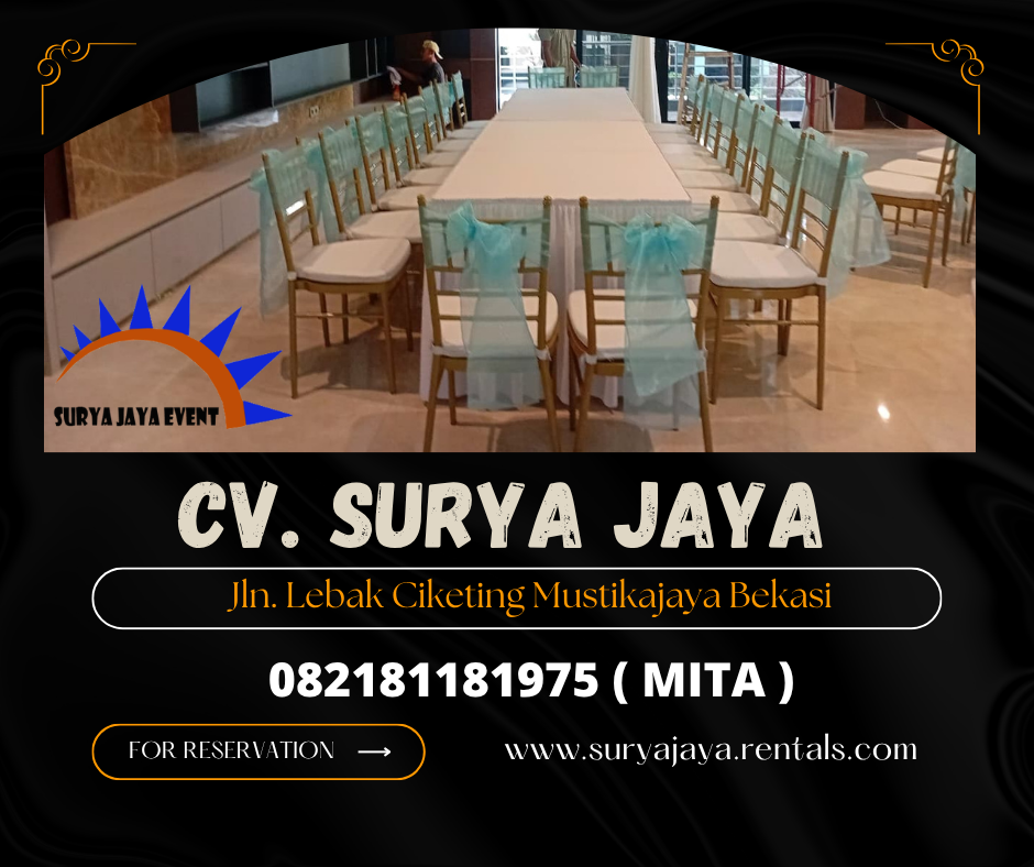 RENTAL MEJA KOTAK COVER MEWAH DI JAKARTA