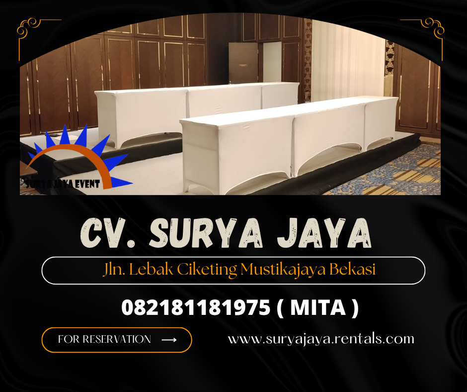 RENTAL MEJA IBM COVER KETAT WILAYAH JAKARTA SELATAN