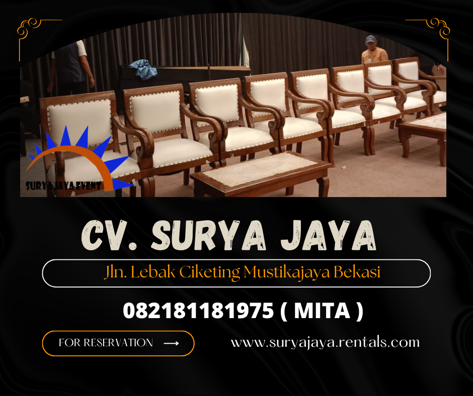 LAYANAN SEWA KURSI VIP KAYU PRABOWO DI JAKSEL