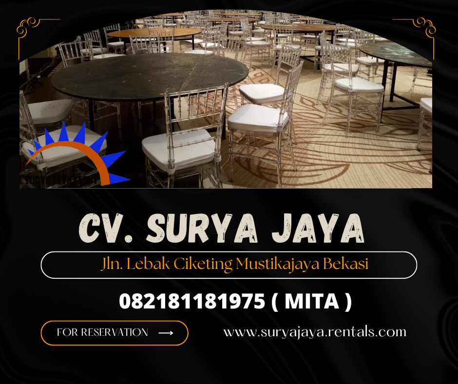 Rental Tiffany Acrylic Chairs Jakarta