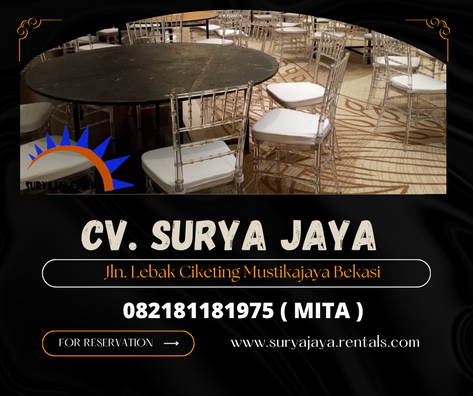 Rental Tiffany Acrylic Chairs Jakarta