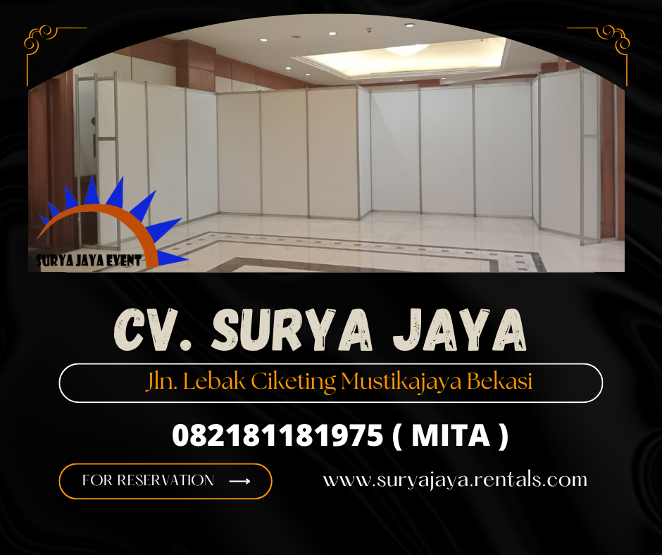 Sewa Partisi Ruang Booth Putih Jakarta