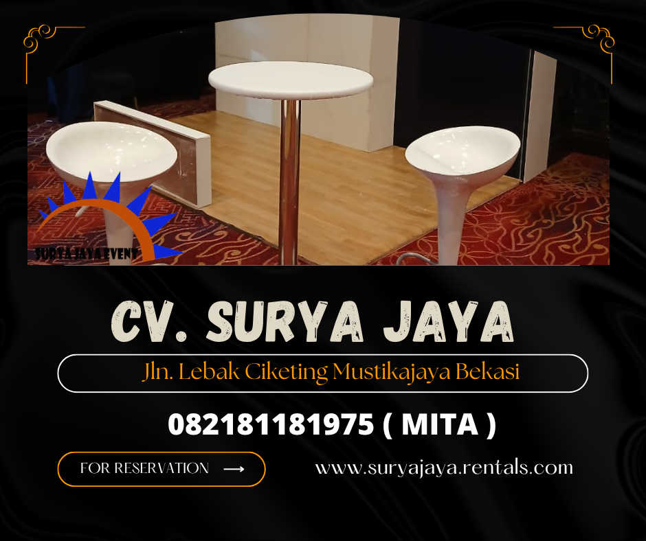 LAYANAN SEWA MEJA BARSTOOL MEWAH DI JAKARTA