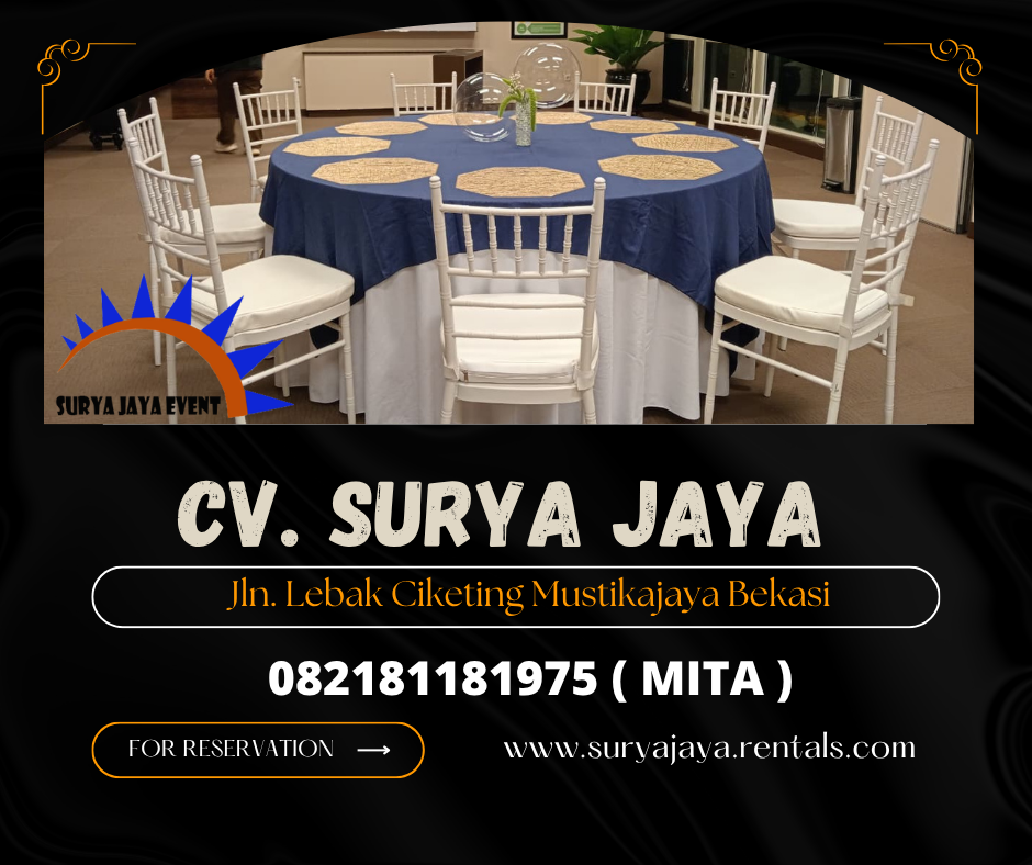Rental Round Table,Kursi Silang Kayu Jakarta