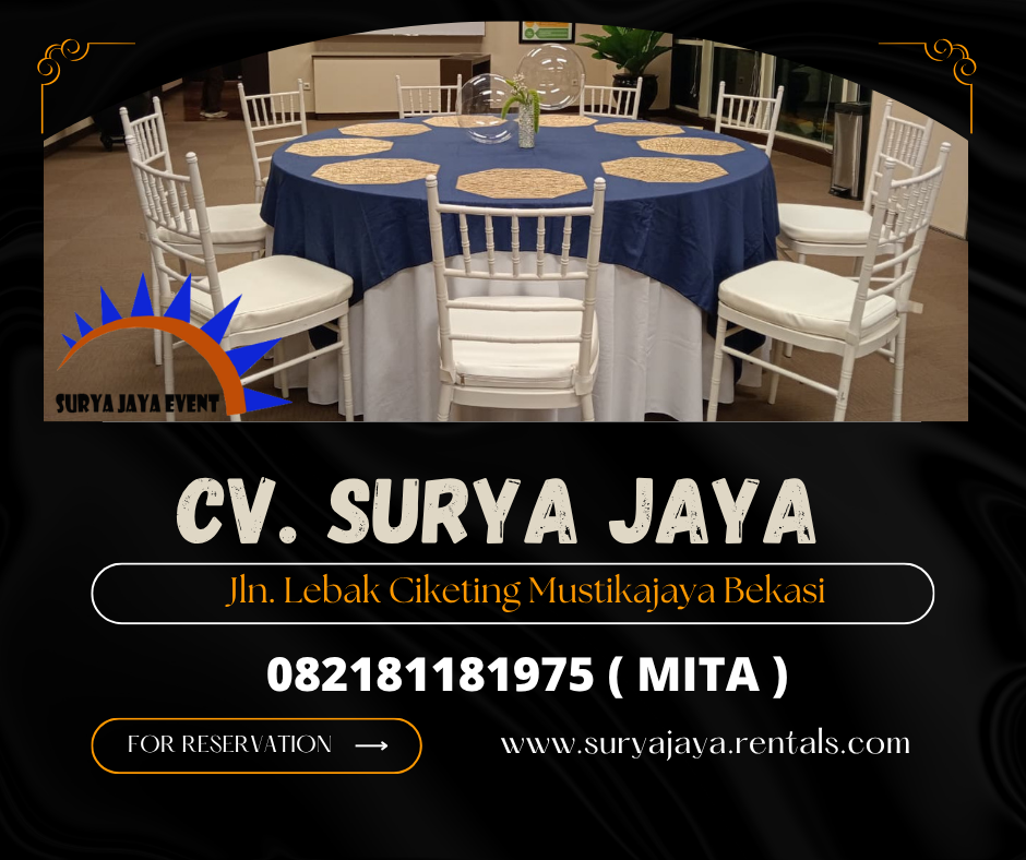 Rental Round Table,Kursi Silang Kayu Jakarta