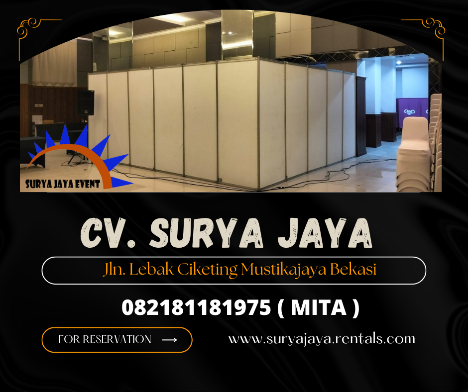 Rental Partisi Sekat Ruang Putih Area Bogor