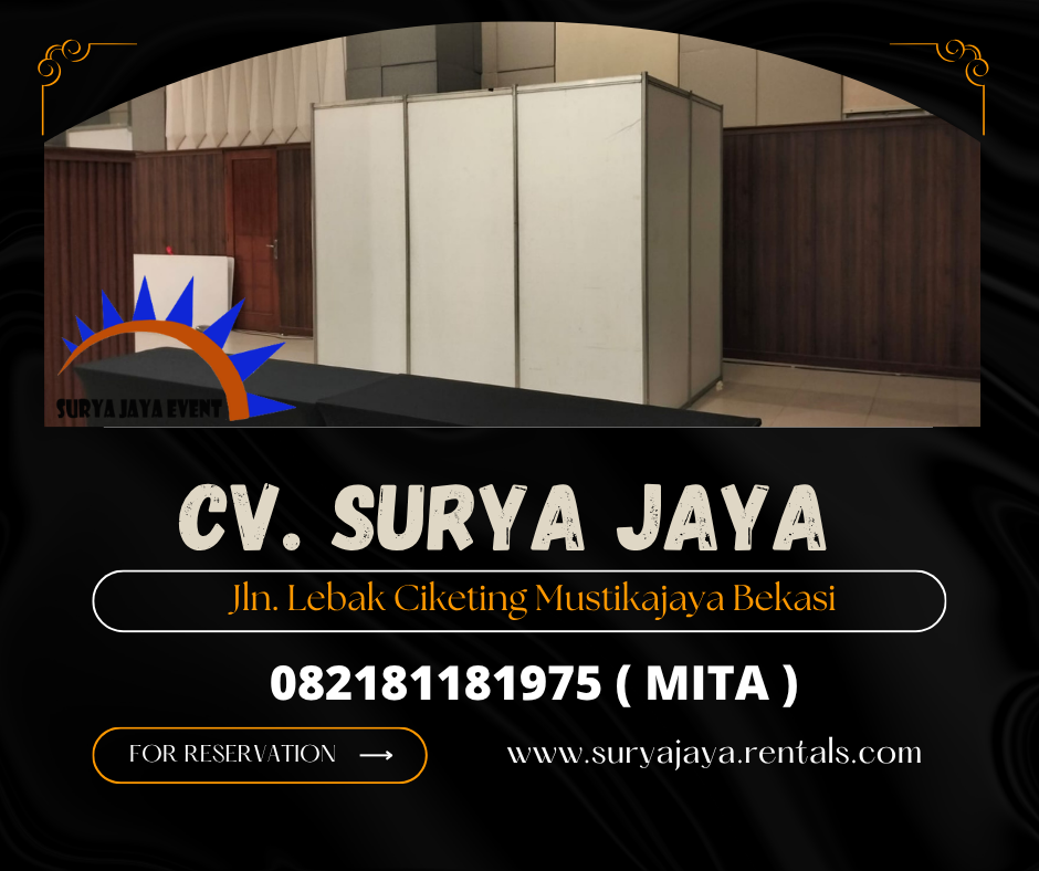 Rental Partisi Sekat Ruang Putih Area Bogor