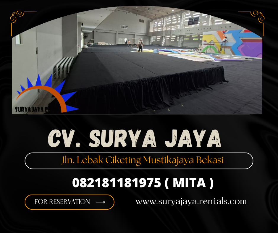Sewa Panggung Karpet Dan Poni Hitam Jakarta