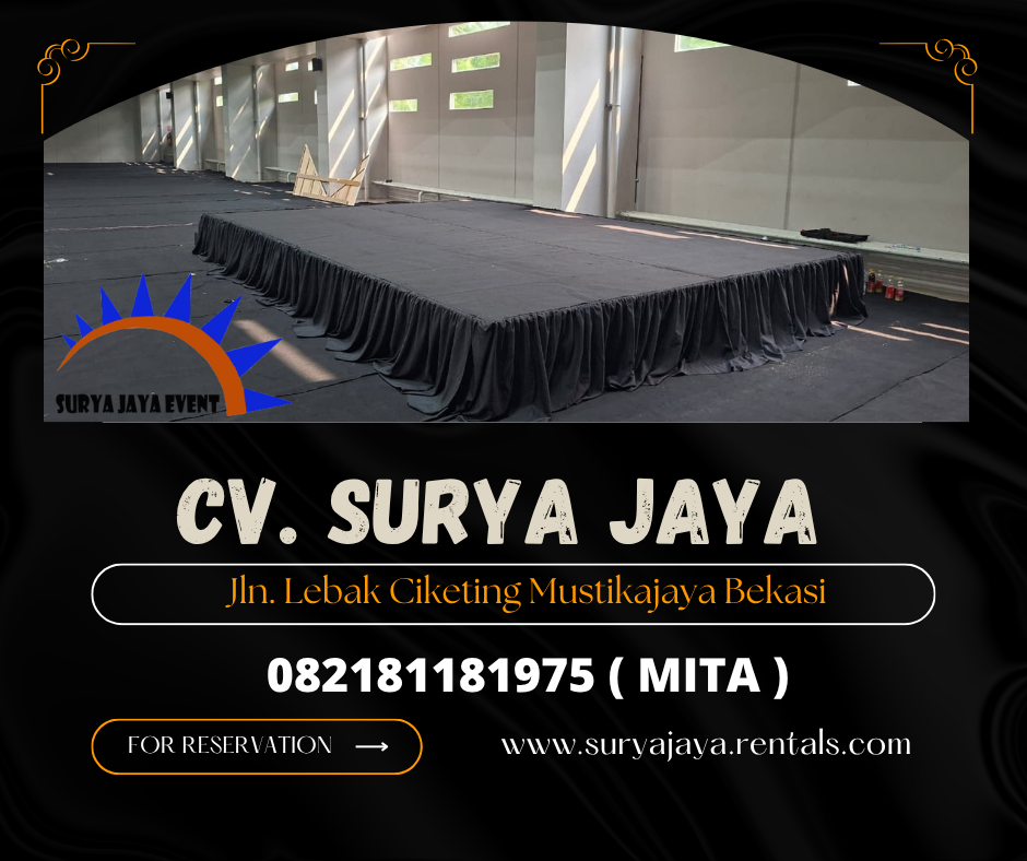 Sewa Panggung Karpet Dan Poni Hitam Jakarta