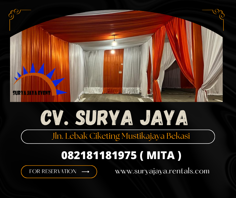 Sewa Tenda Serut,Tirai Dinding,Misty fan,Sofa Bogor