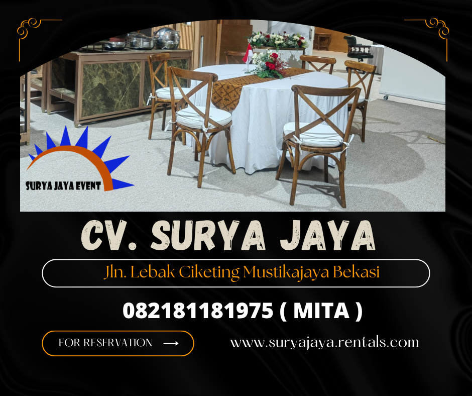 Sewa Kursi Silang VIP,Round Table Jakarta