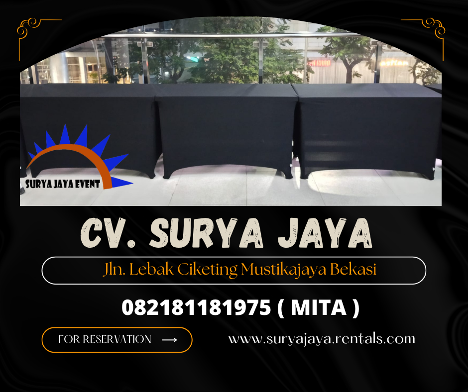 DISEWAKAN MEJA IBM COVER HITAM DI JAKARTA