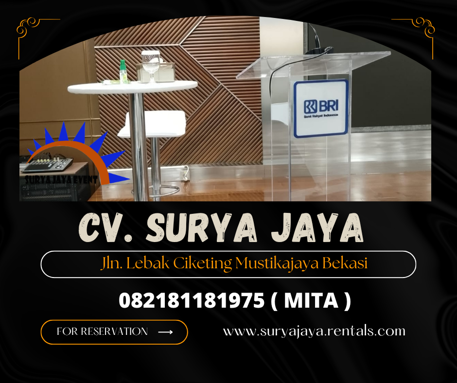 Sewa Podium Acrylic kotak,Podium VIP Hydrolic Jakarta