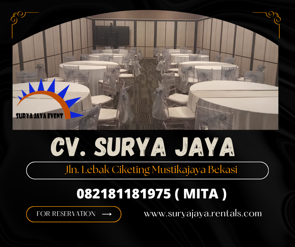 Rental Round table Tiffany Acrylic Chairs Jakarta