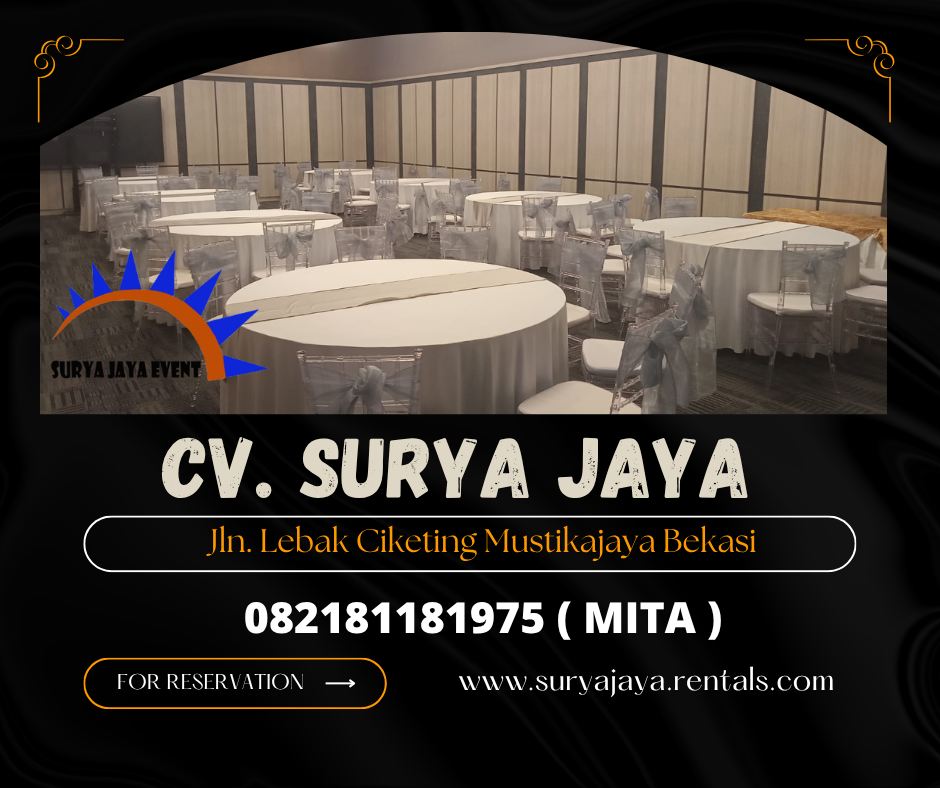 Rental Round table Tiffany Acrylic Chairs Jakarta