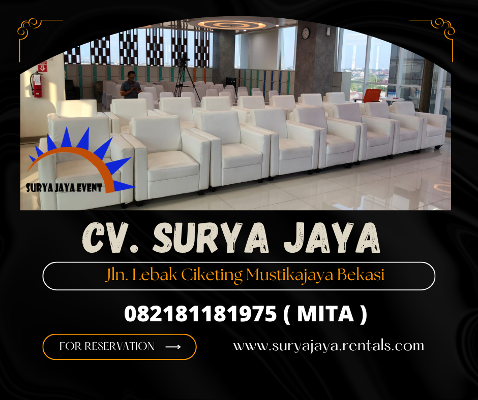 Sewa Sofa Kotak minimalis Putih Bogor Jakarta