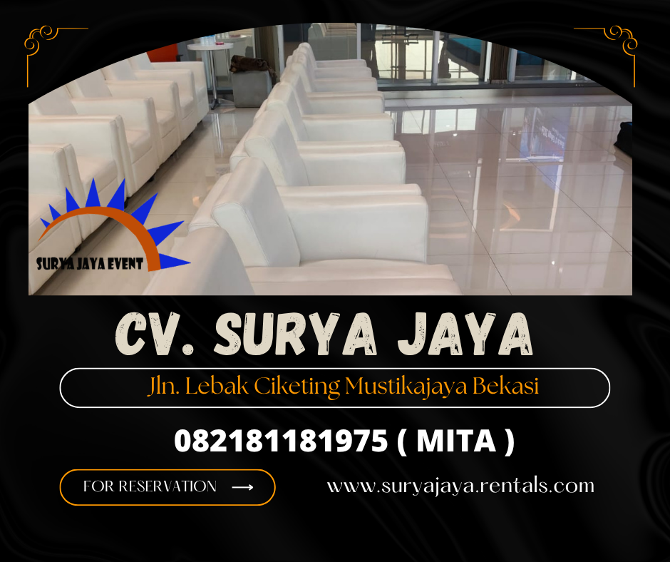 Sewa Sofa Kotak minimalis Putih Bogor Jakarta