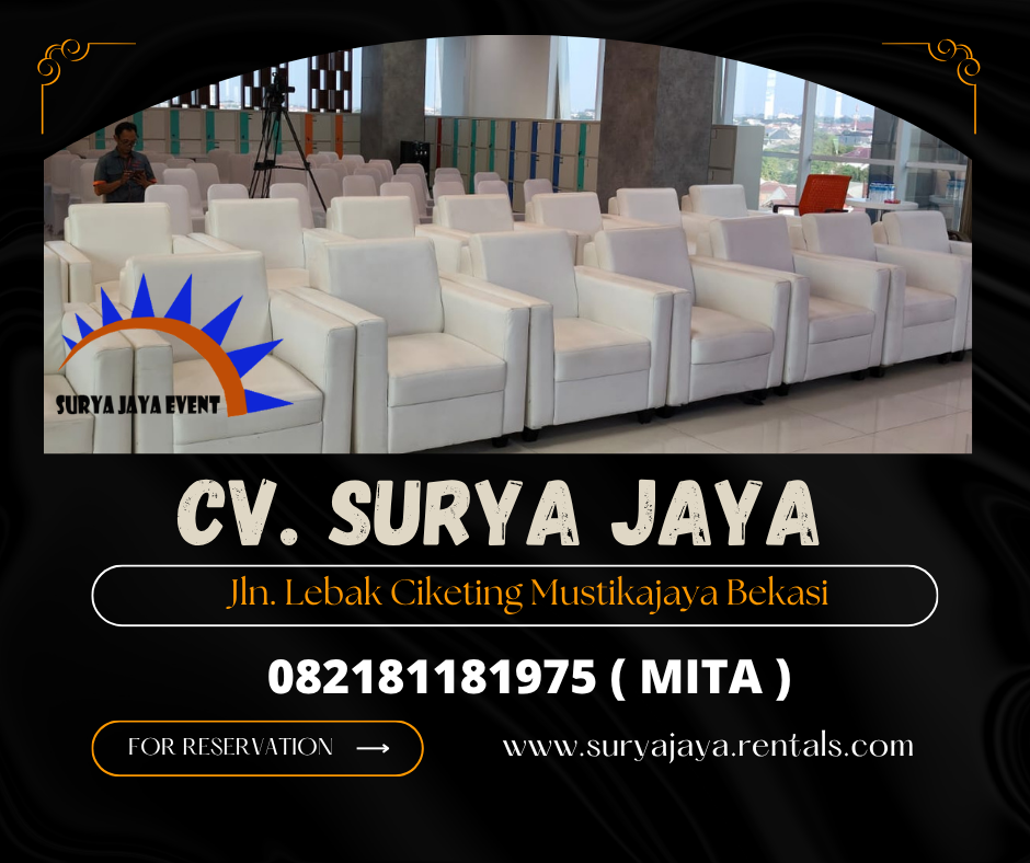Sewa Sofa Kotak minimalis Putih Bogor Jakarta