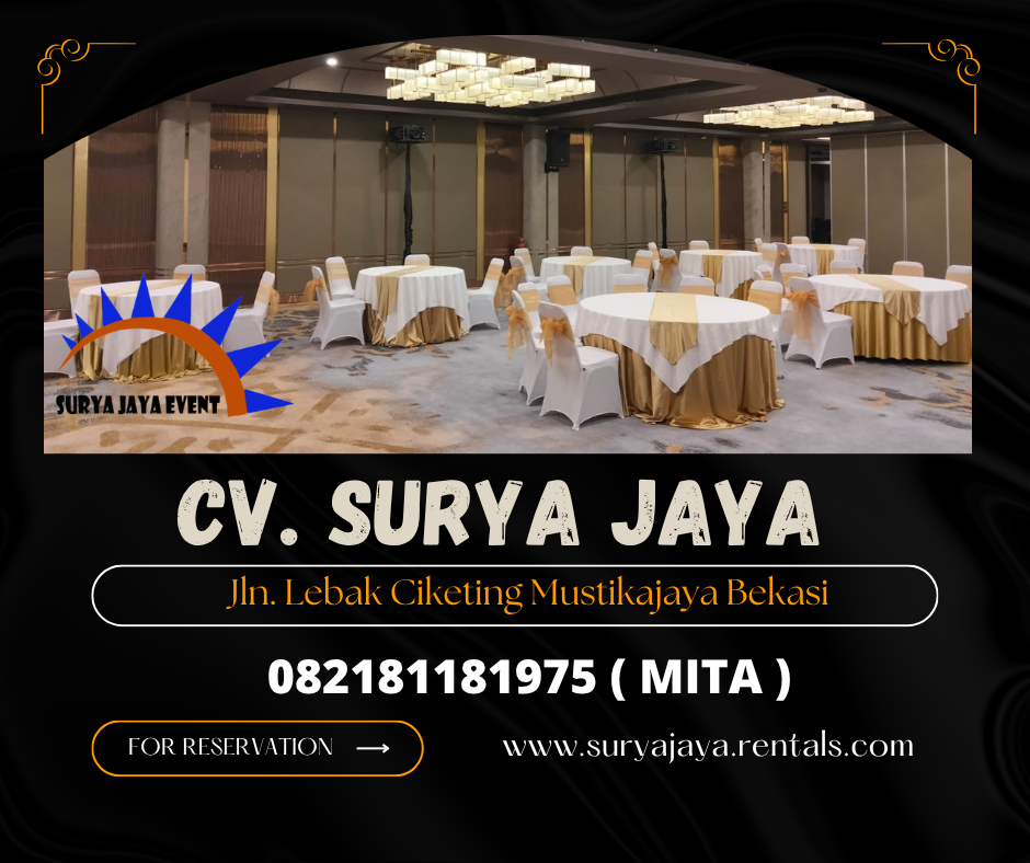 RENTAL MEJA BUNDAR COVER DI JAKARTA