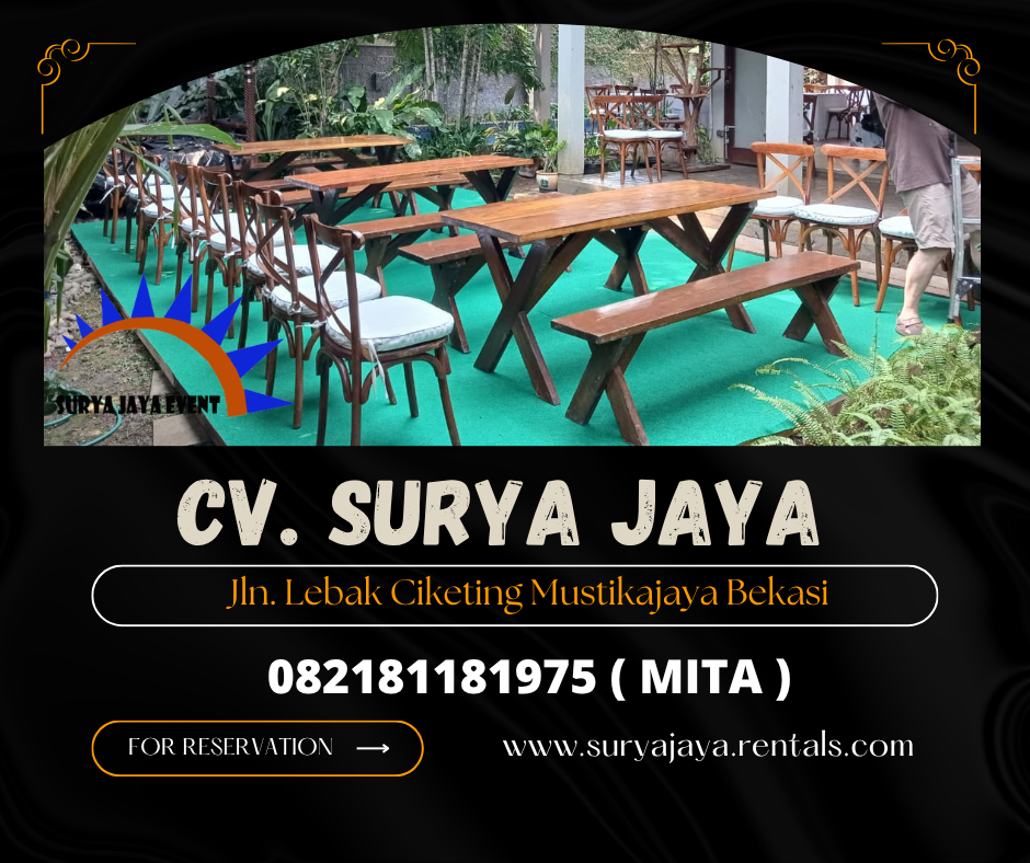Sewa Meja taman Extra Cilandak Jaksel