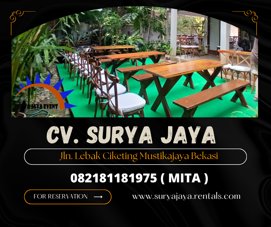 Sewa Meja taman Extra Cilandak Jaksel