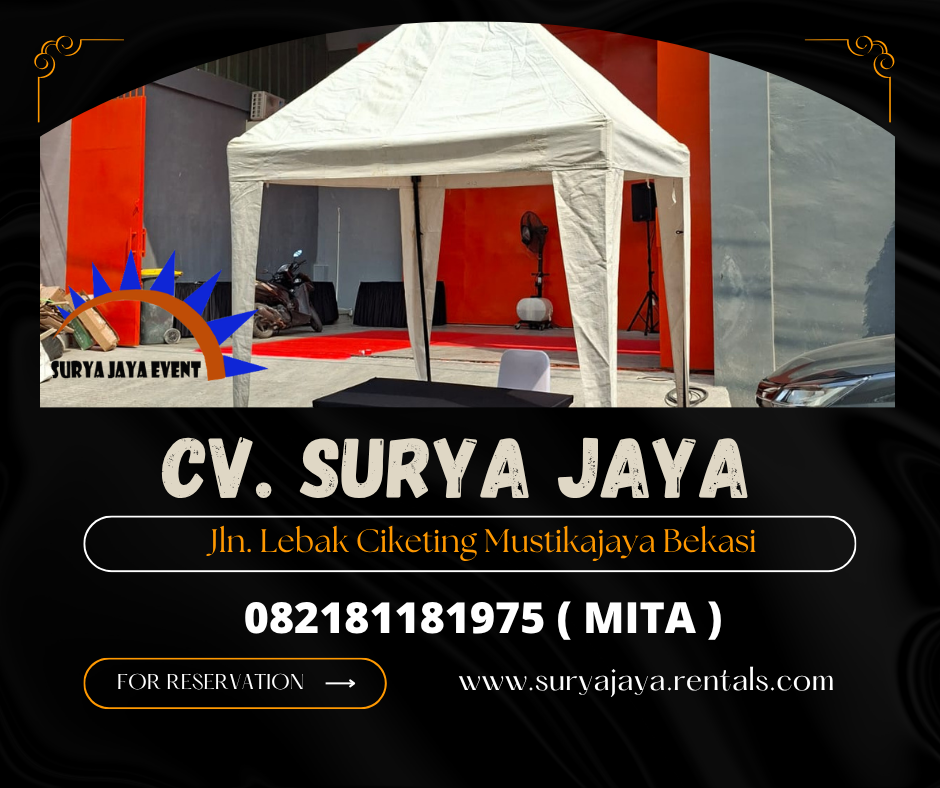 Sewa Tenda Bazar Putih Wilayah Jakarta