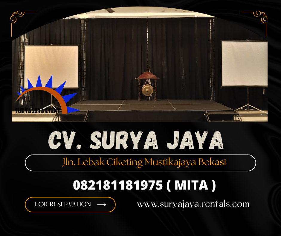 Sewa Kain Tirai Hitam Event HOTEL Shangrila Jakarta