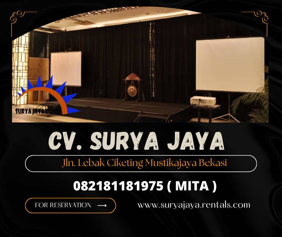 Sewa Kain Tirai Hitam Event HOTEL Shangrila Jakarta