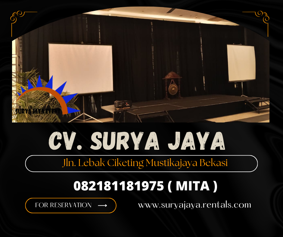 Sewa Kain Tirai Hitam Event HOTEL Shangrila Jakarta
