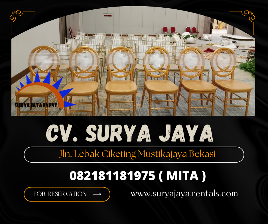 Sewa Kursi Olivia Gold Kemayoran Jakarta