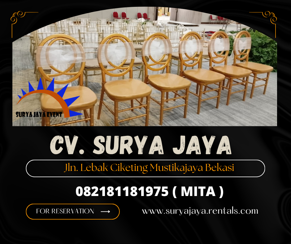 Sewa Kursi Olivia Gold Kemayoran Jakarta