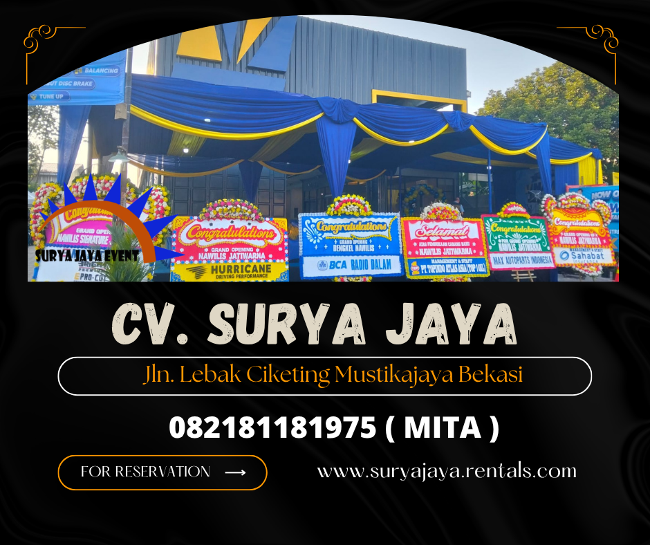 Sewa Tenda Dekorasi kain biru Bekasi
