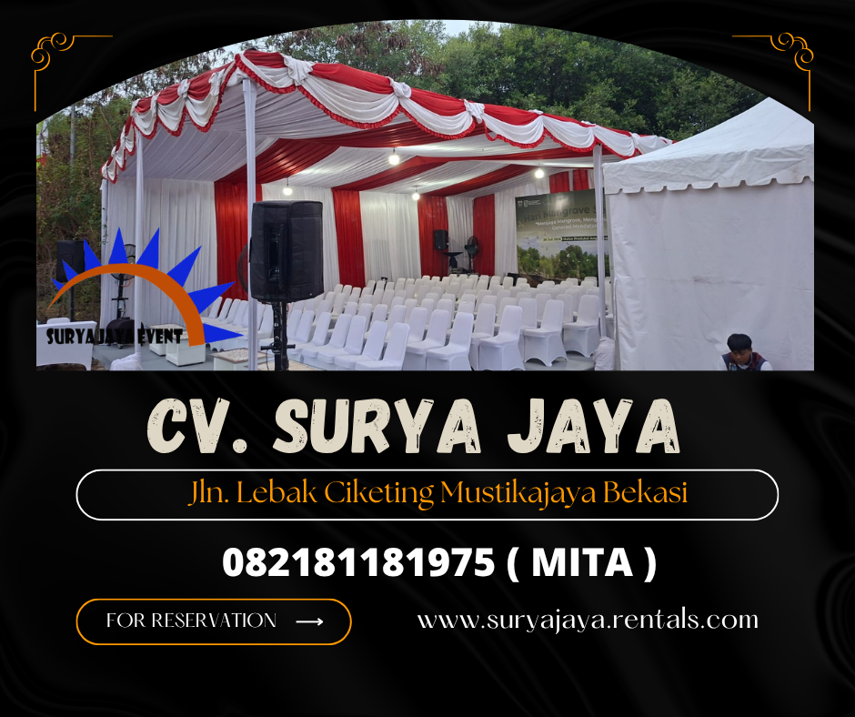 Rental Tenda Merah Putih Event HUT RI Depok